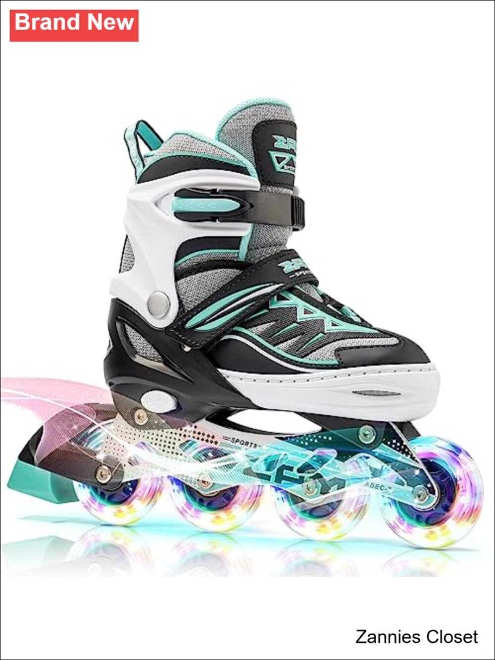 ✨Kids Adjustable Inline Skates Light Up Wheels Beginner Roller Skates